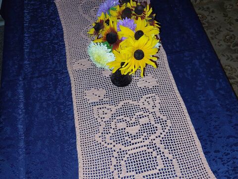 Tischläufer Herbst "Fuchs" Häkelanleitung