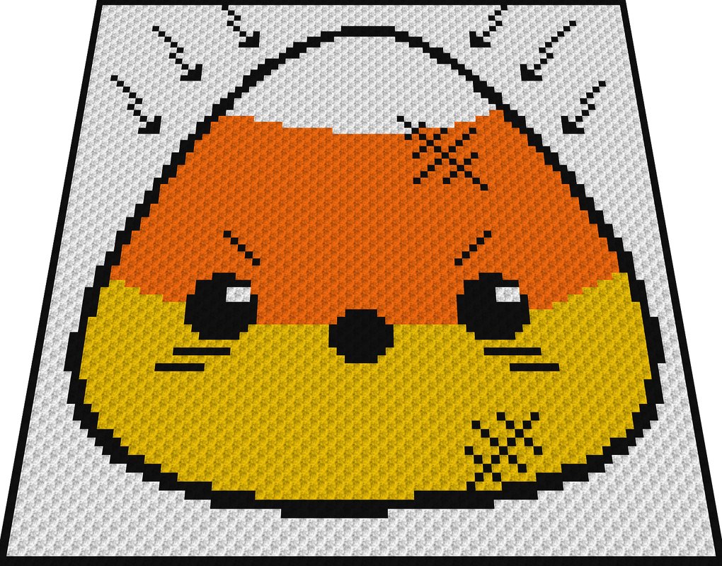 CAN-GRY CORN - pattern for c2c crochet blanket - Image 4