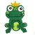 Frog with Crown crochet pattern applique