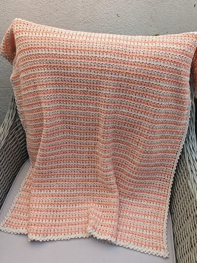 Häkelanleitung für die Babydecke/Decke "Peachy"
