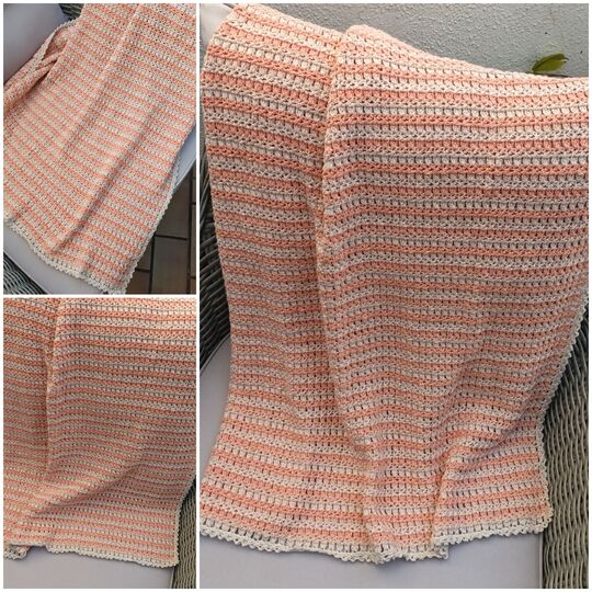 Häkelanleitung für die Babydecke/Decke "Peachy"