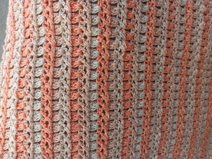 Häkelanleitung für die Babydecke/Decke "Peachy"