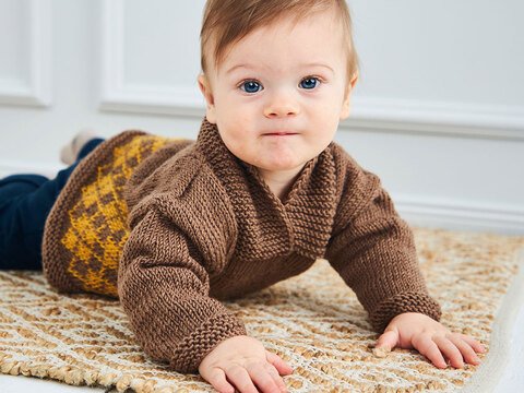 BABYPULLI MIT SCHALKRAGEN