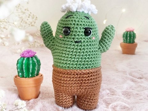 Häkelanleitung Kaktus Kimmy - ohne Annähen