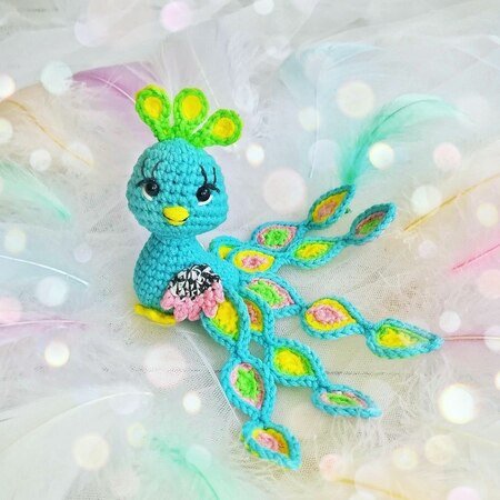 Crochet peacock pattern