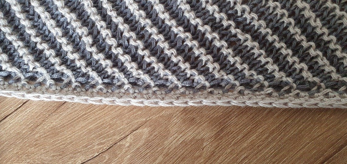 Chopper, Motorrad, Schattenstricken, Illusionsstricken, Motivtuch