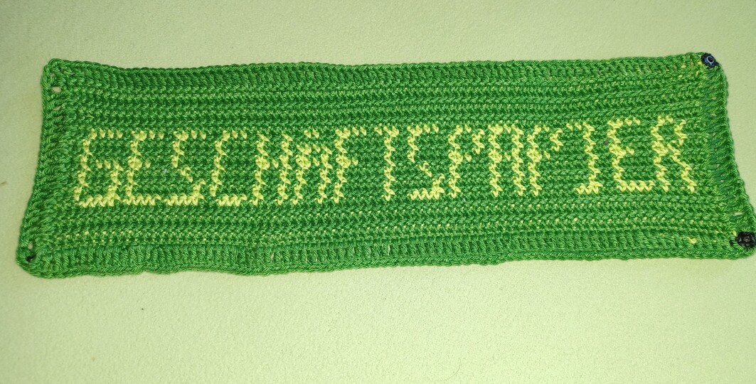 Häkelanleitung Klorollenmanschette + 2 Motive + Tapestry