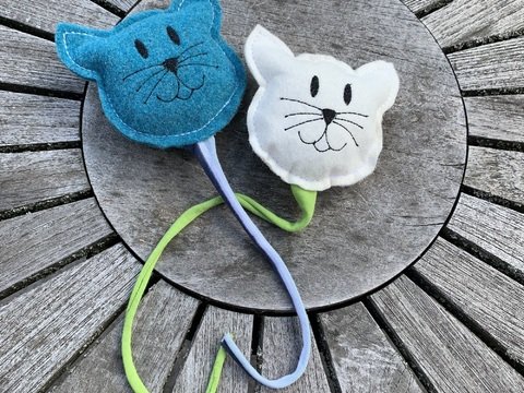 Katze Stickdatei ITH 10x10 Katzenspielzeug Haustierbedarf
