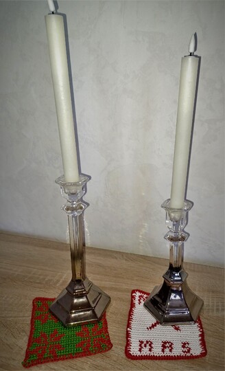 Häkelanleitung Untersetzer " Adventszauber " + 6 Motive + Tapestry Häkeln