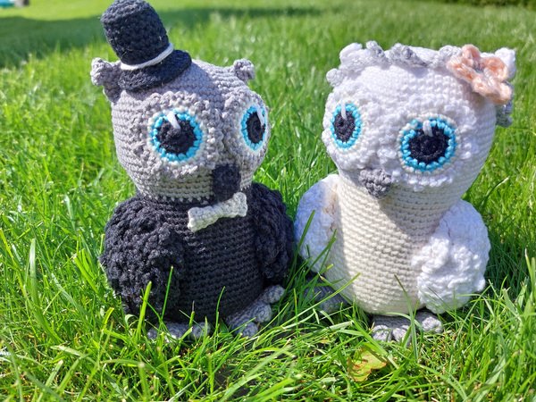 Crochet pattern: Owl Wedding