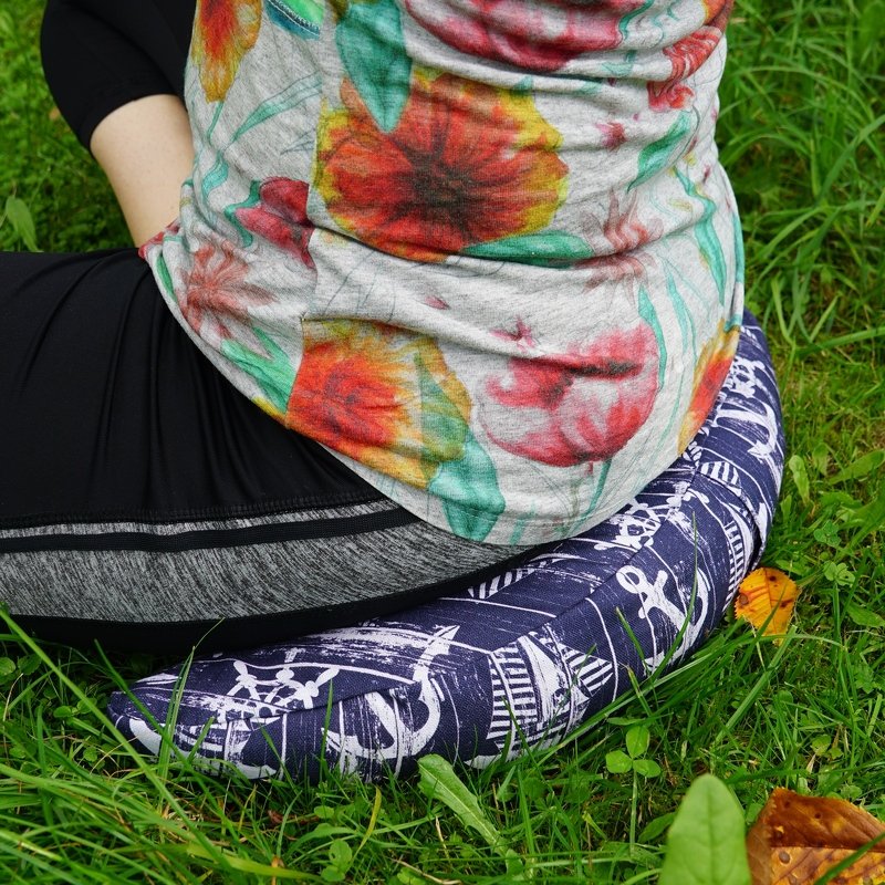 Yogakissen Halbmond Kissen nähen Beamer - Bild 23