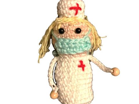 Häkelanleitung Schlüsselanhänger Ärztin