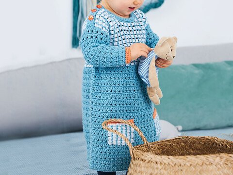 HÄKELKLEID MIT PASSE