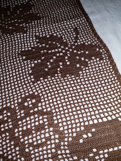 Tischläufer Herbst "kleine Schnecke" Häkelanleitung