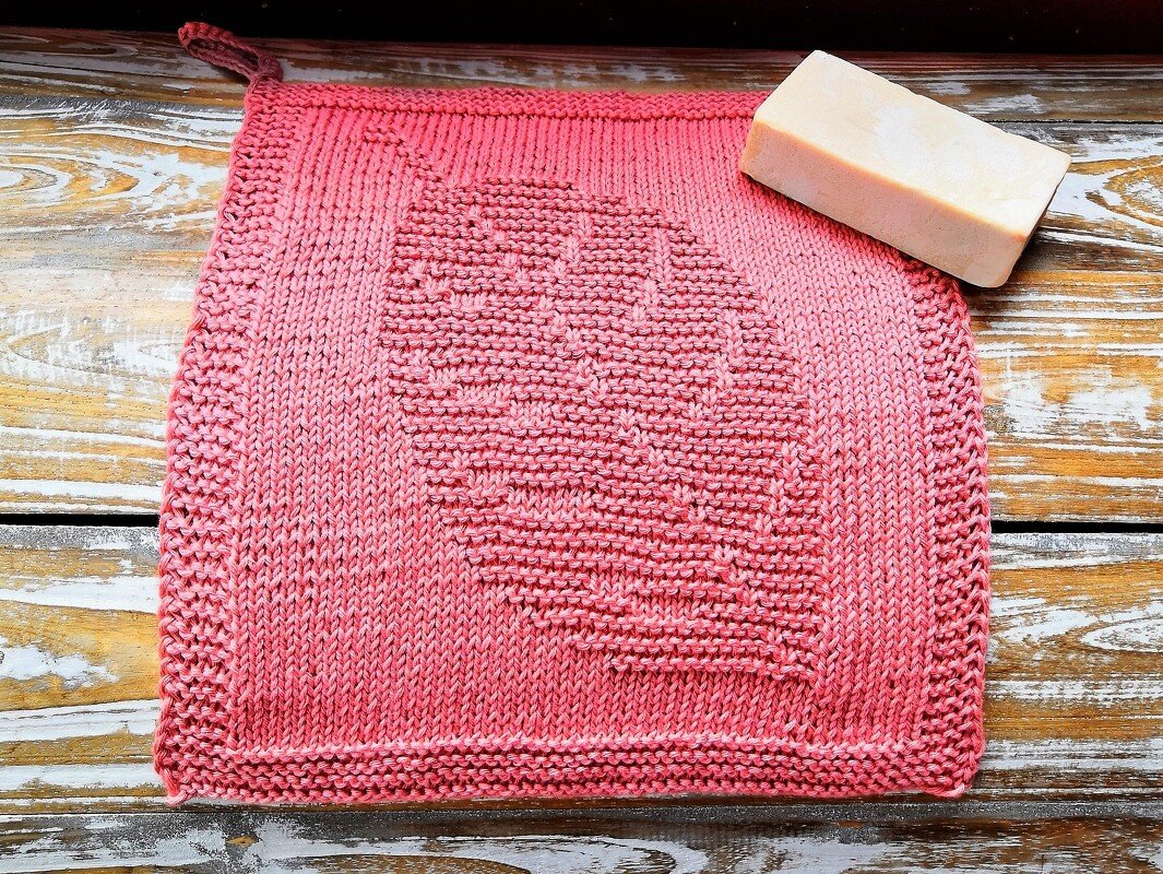 Knitting pattern Set of 2 dishcloths "Autumn leaves" - easy - Image 2