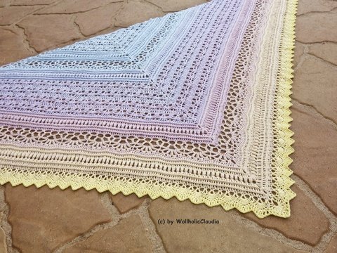 Häkelanleitung Dreieckstuch "Fabula"