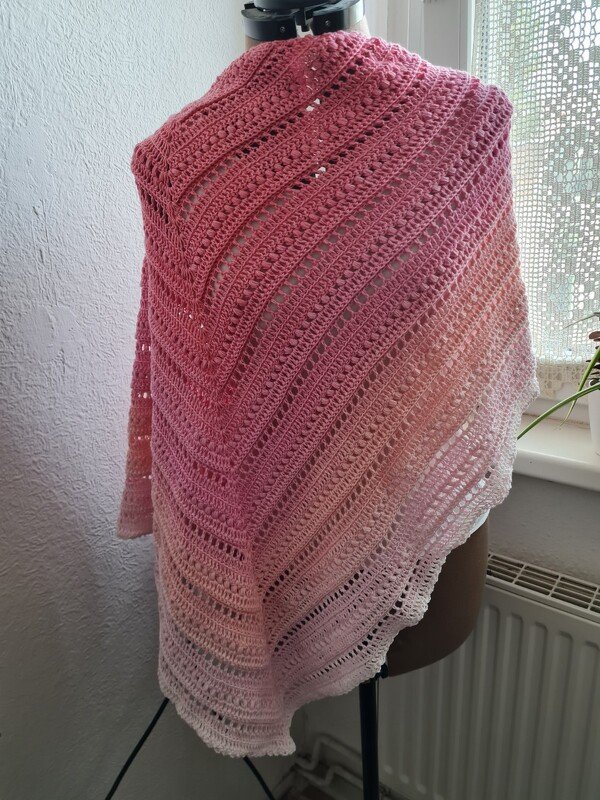 Dreieckstuch "Cinderella" Häkelanleitung jede Größe - Bild 5