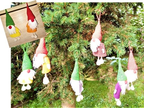 Häkelanleitung + kleine Wichtel + Resteverwertung