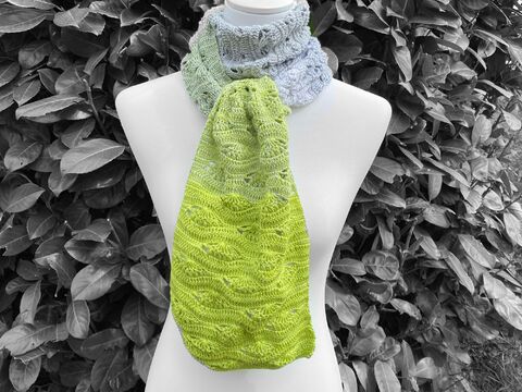 no 2 - Häkelanleitung für einen schicken und lässigen Schal