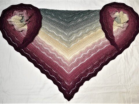 Häkelanleitung Dreiecktuch Wellenbrecher