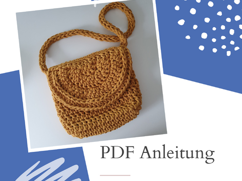 PDF Anleitung Gehäkelte Schultertasche