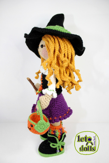 Candy, Small Crochet Doll Pattern, Amigurumi, 15"/ 38 cm Tall