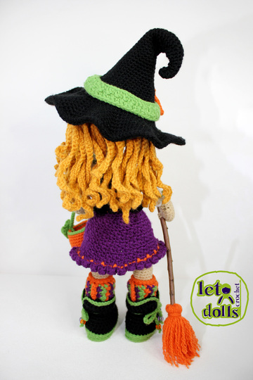 Candy, Small Crochet Doll Pattern, Amigurumi, 15"/ 38 cm Tall