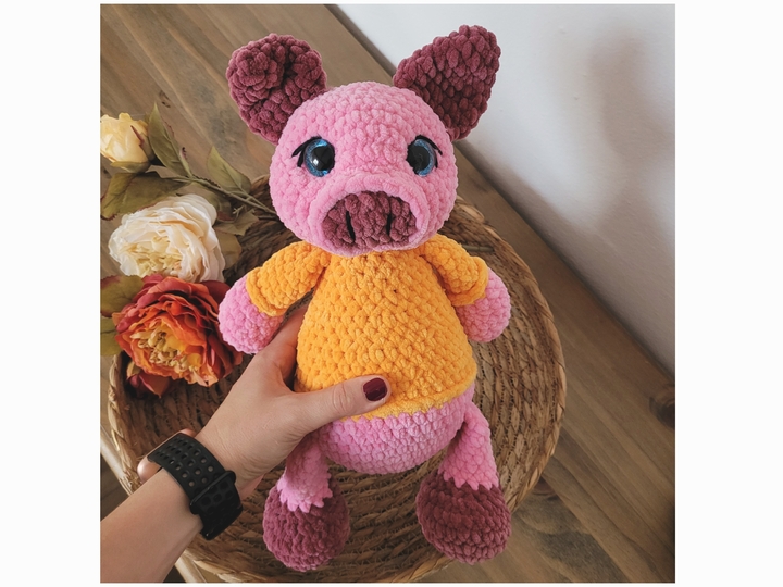 Häkelanleitung für Schwein Susi