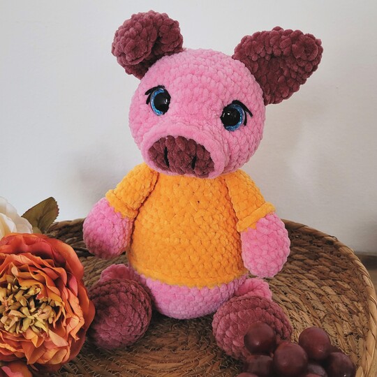 Häkelanleitung für Schwein Susi