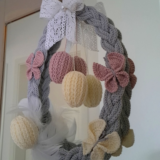 Ostereier oder Blüten-Duft-Sticker - Häkelanleitung PDF