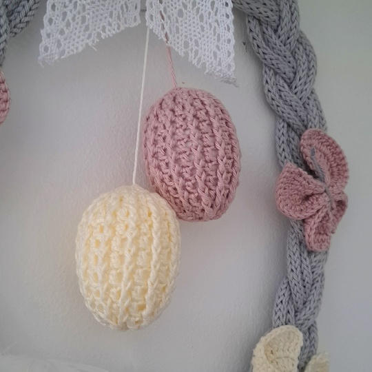 Ostereier oder Blüten-Duft-Sticker - Häkelanleitung PDF