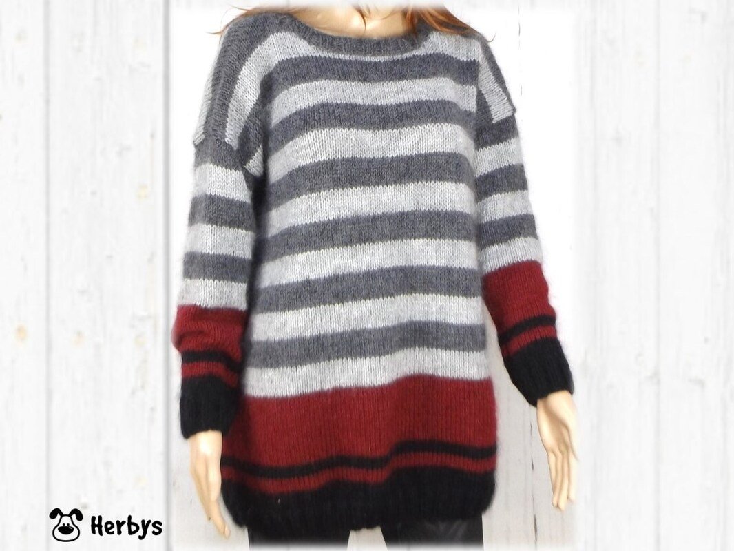 Strickanleitung Pullover "Stripes"