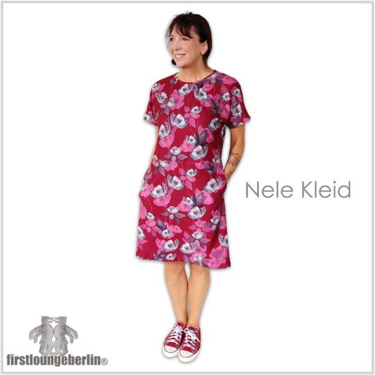 Nele bequemes Kleid für Damen Sommer und Winter in 9 Größen und 3 Längen