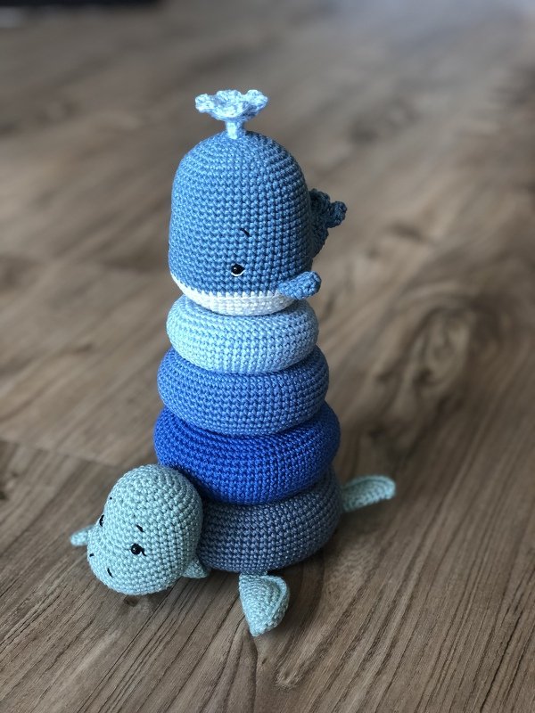 Häkelanleitung - Stapelturm Waterworld - deutsch