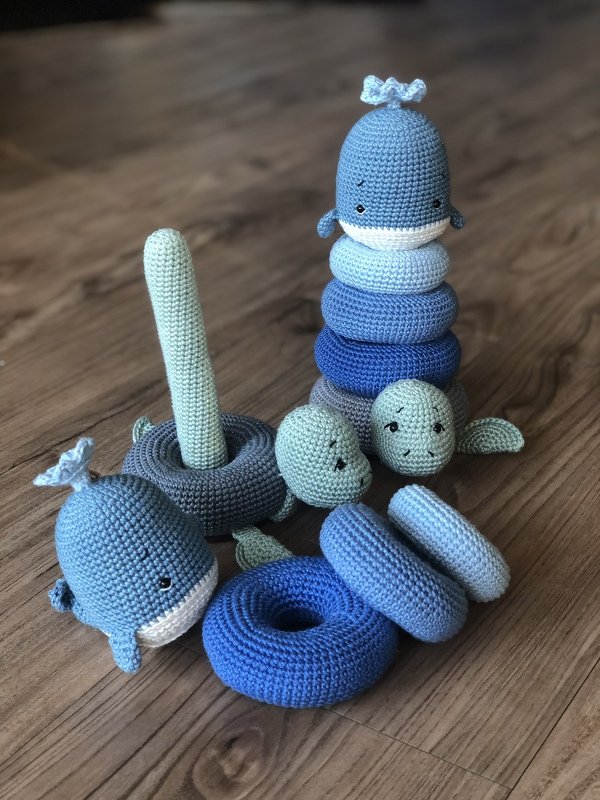 Häkelanleitung - Stapelturm Waterworld - deutsch - Bild 7