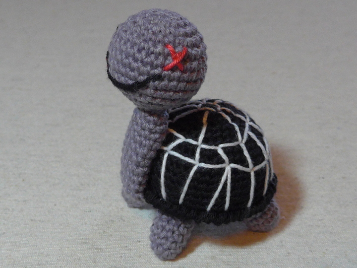 Halloween-Turtle, Horror-Schildkröte häkeln