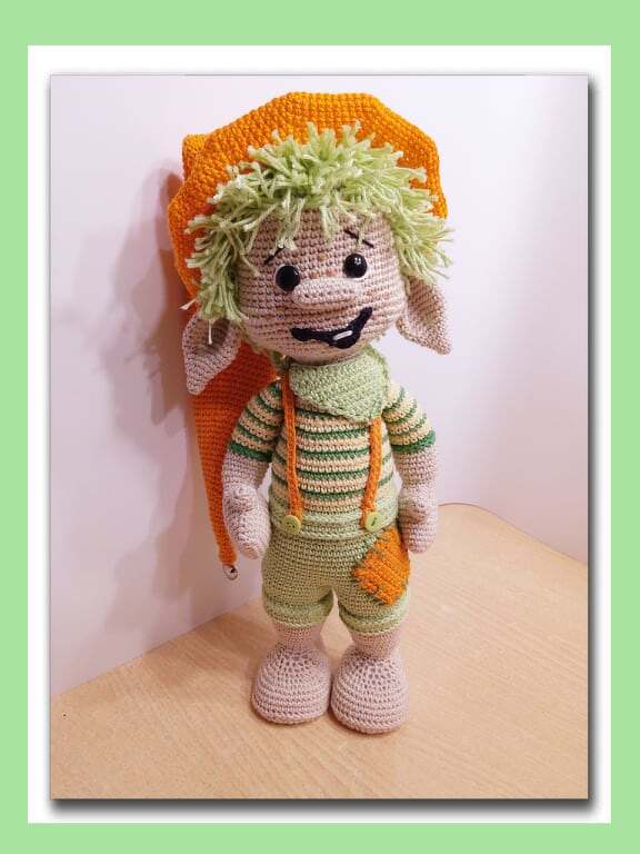 Häkelanleitung / Amigurumi / Wichtel Grünwaldi