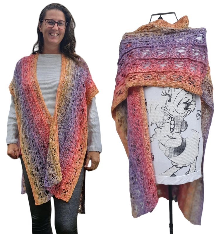 Häkelanleitung Poncho "Sunrise" - perfekt für kühle Abende - Bild 2