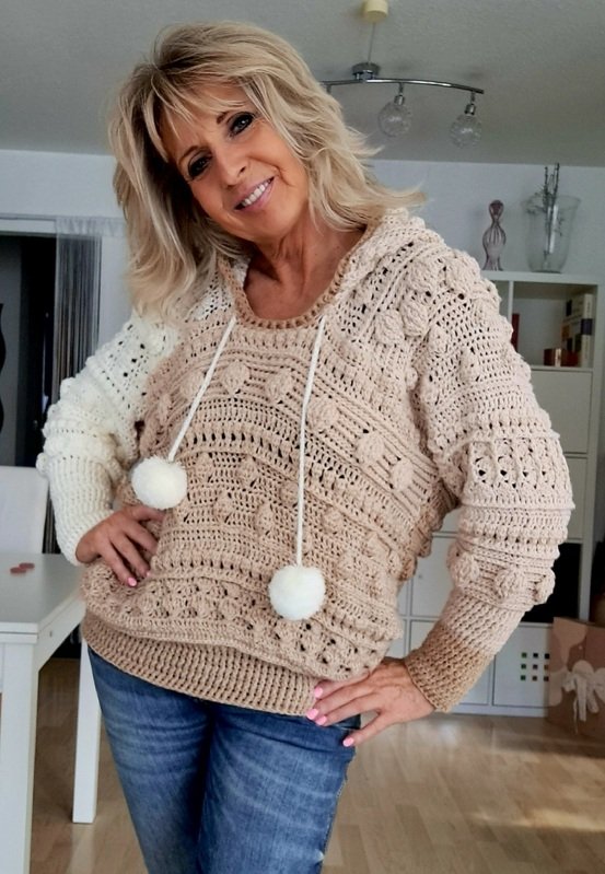 Happy Hoodie - Häkelanleitung für Pullover, Kleid und Jacke - Bild 8