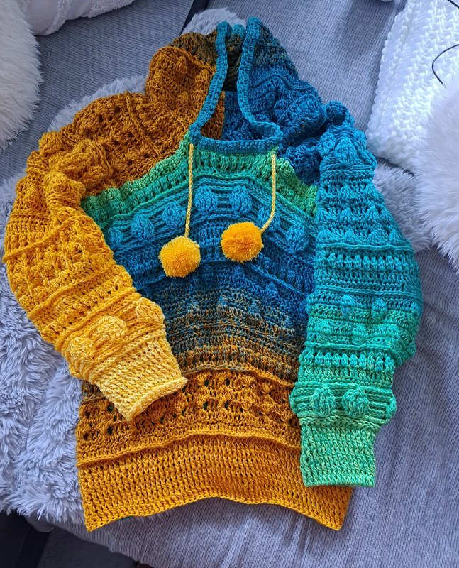 Happy Hoodie - Häkelanleitung für Pullover, Kleid und Jacke - Bild 9