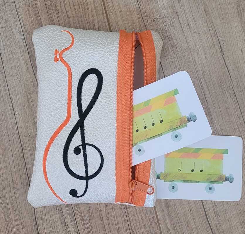 Stickdatei Notenschlüssel Gitarre - 2 Größen