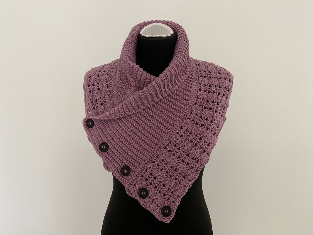 Häkelanleitung - Schalkragen "Vintertid"