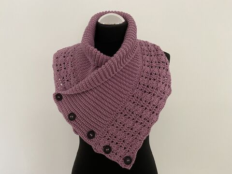 Häkelanleitung - Kragenschal "Vintertid"