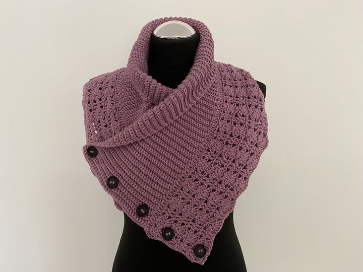 Häkelanleitung - Kragenschal "Vintertid"