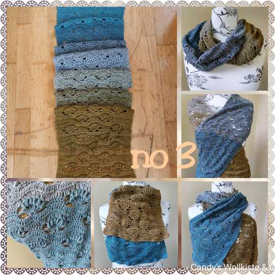 no 3 - Häkelanleitung für einen schicken und lässigen Schal - Seitengleich