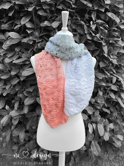 no 3 - Häkelanleitung für einen schicken und lässigen Schal - Seitengleich