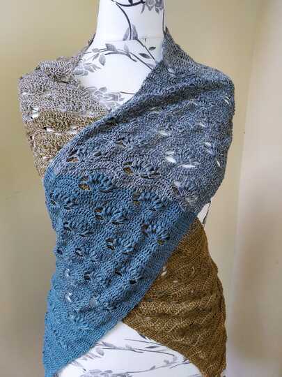 no 3 - Häkelanleitung für einen schicken und lässigen Schal - Seitengleich