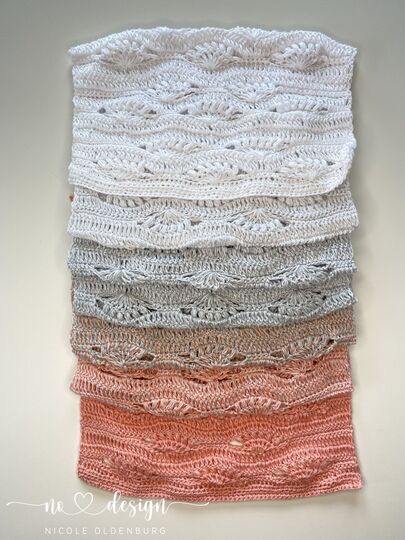 no 3 - Häkelanleitung für einen schicken und lässigen Schal - Seitengleich