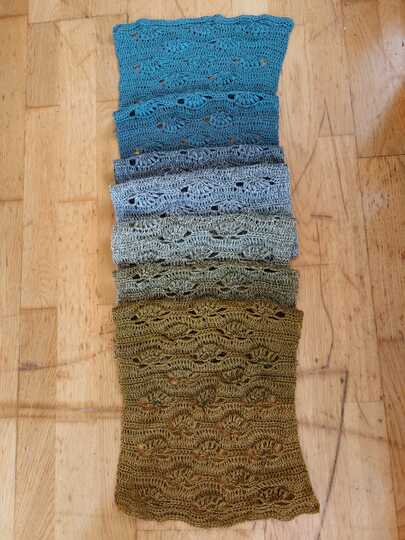 no 3 - Häkelanleitung für einen schicken und lässigen Schal - Seitengleich