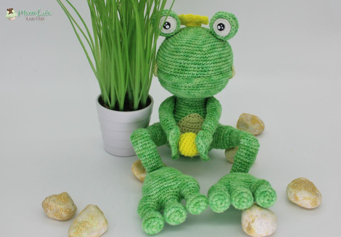 Kuschel Frosch, mini - Häkelanleitung